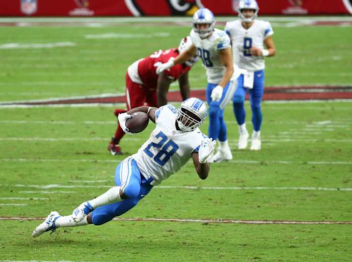 Adrian Peterson at Arizona, where he played his last game for the Sooners